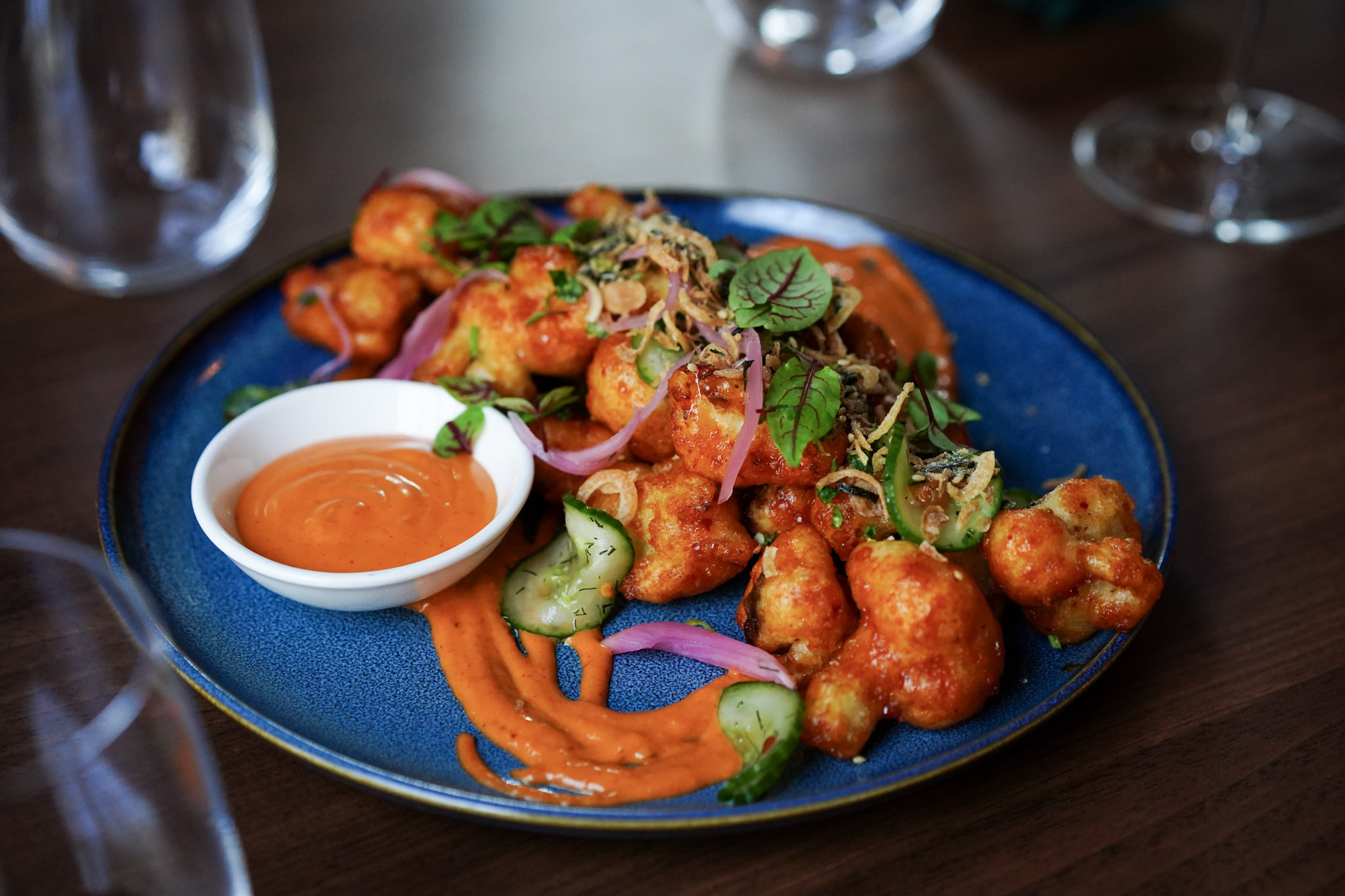 Crispy cauliflower with harissa